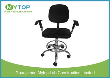 Clean Room ESD Lab Chairs With Five Star Caster and Armrest Adjustable Height